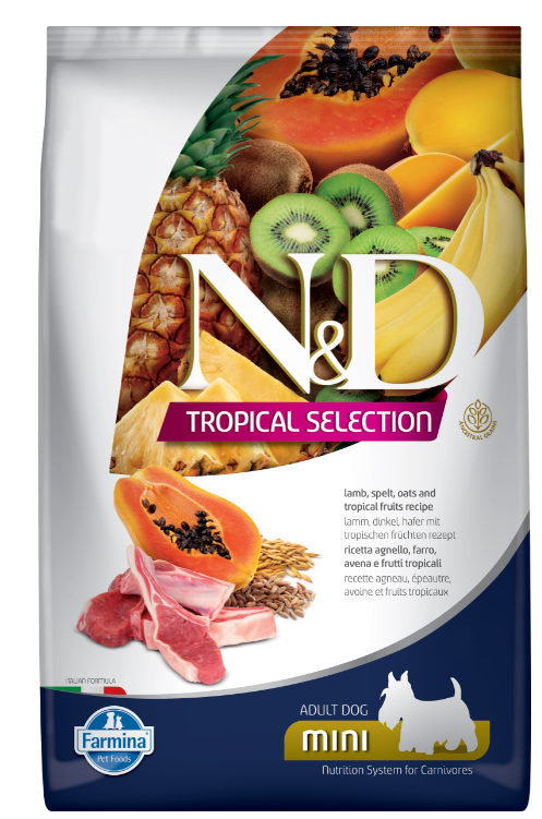 Корм Farmina N&amp;D Tropical Selection Lamb Mini (низкозерновой) для собак малых пород, с ягнёнком, 1.5 кг