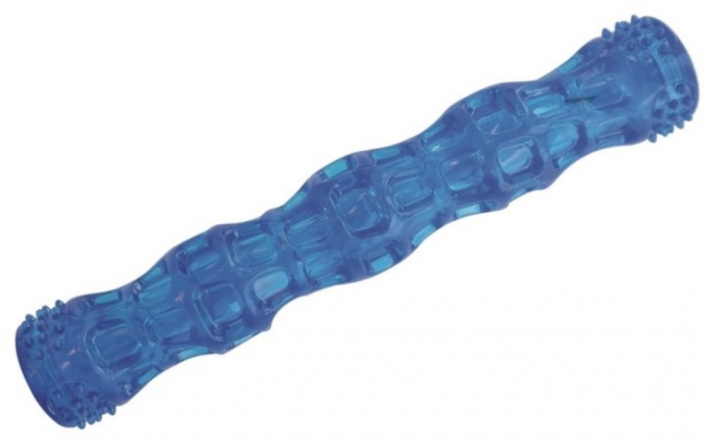 M-PETS Палка-пищалка Squeaky Stick для собак, 27,3х5 см, цвет голубой
