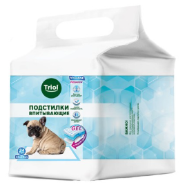 Пеленки Триол впитывающие, 450*600мм (уп.24шт.), серия HYGIENE