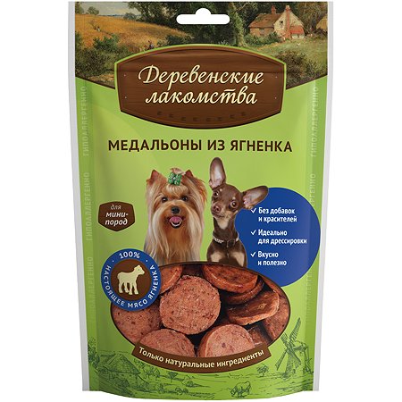Лакомство для собак Деревенские лакомства мини пород Медальоны 85г