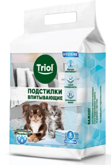 Пеленки Триол впитывающие, 600*900мм (уп.6шт.), серия HYGIENE