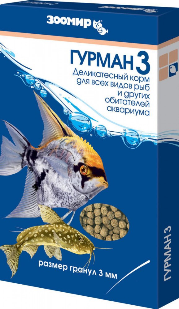 Корм Зоомир для обитателей аквариума "Гурман 3", 30 г
