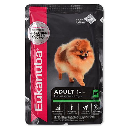 Влажный корм для собак Eukanuba с говядиной в соусе 100 г