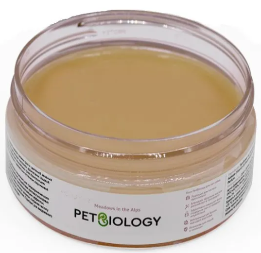 PETBIOLOGY Воск для лап собак и щенков с 2-х месяцев, Альпийские луга, 150 мл