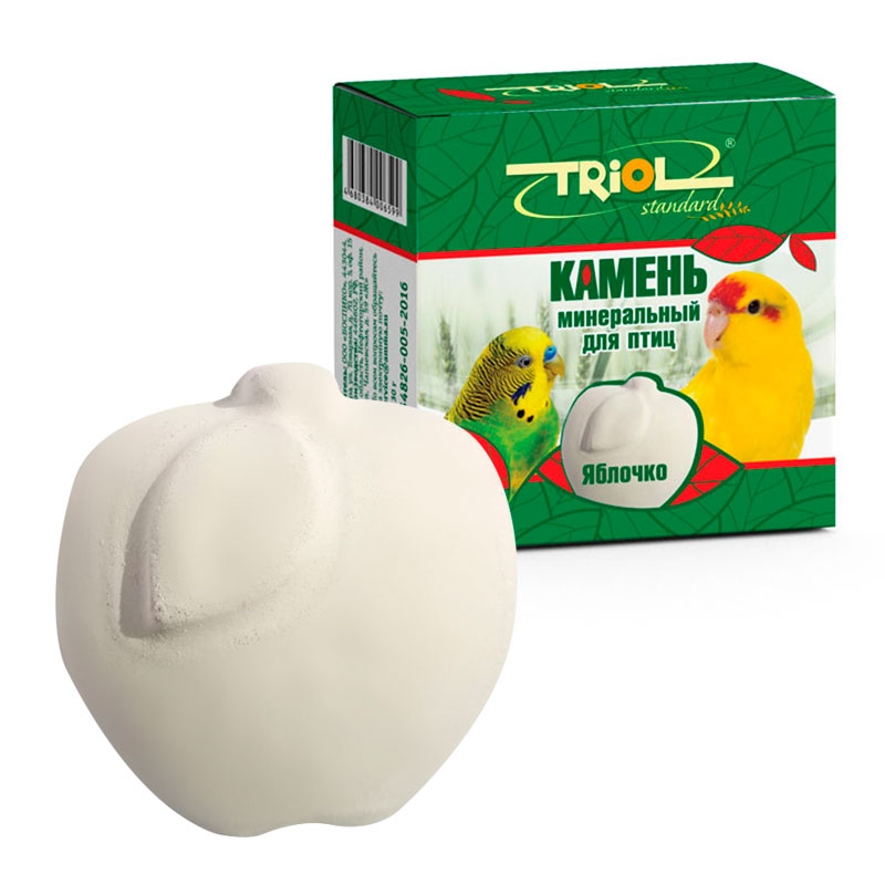 Камень минеральный Triol Standard &laquo;Яблочко&raquo; для птиц 30 г