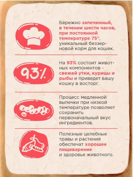 Корм Greedy Family запеченный Утка с треской для кошек и котят