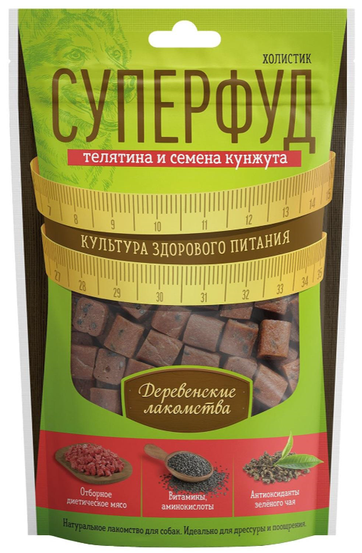 Лакомство Деревенские лакомства Суперфуд для собак, телятина и семена кунжута, 90 г