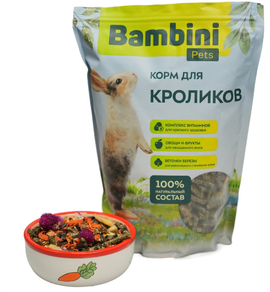 Корм Bambini Pets для кроликов 800 г