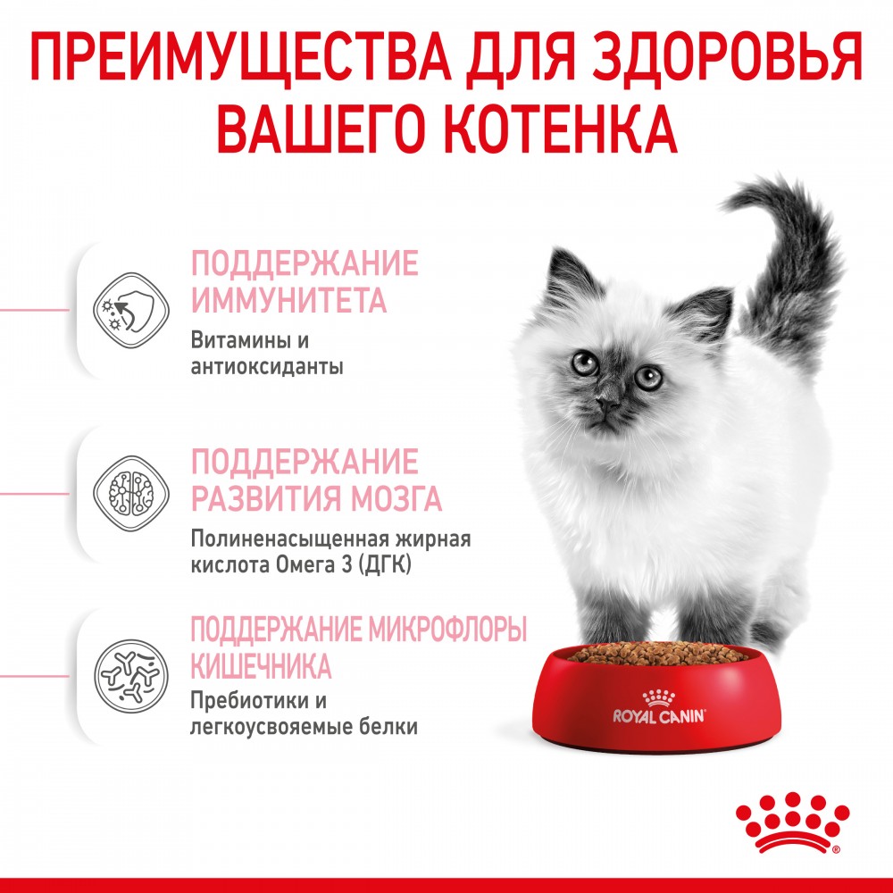Корм Royal Canin Kitten для котят от 4 до 12 мес