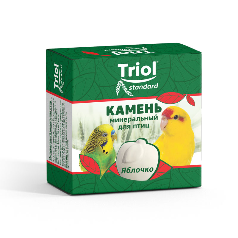 Камень минеральный Triol Standard &laquo;Яблочко&raquo; для птиц 30 г