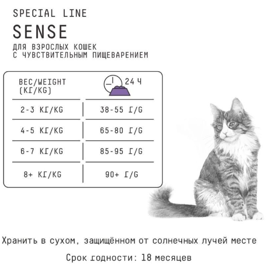 Ajo Cat Sense Сухой корм низкозерновой для кошек с чувствительным пищеварением с оленем