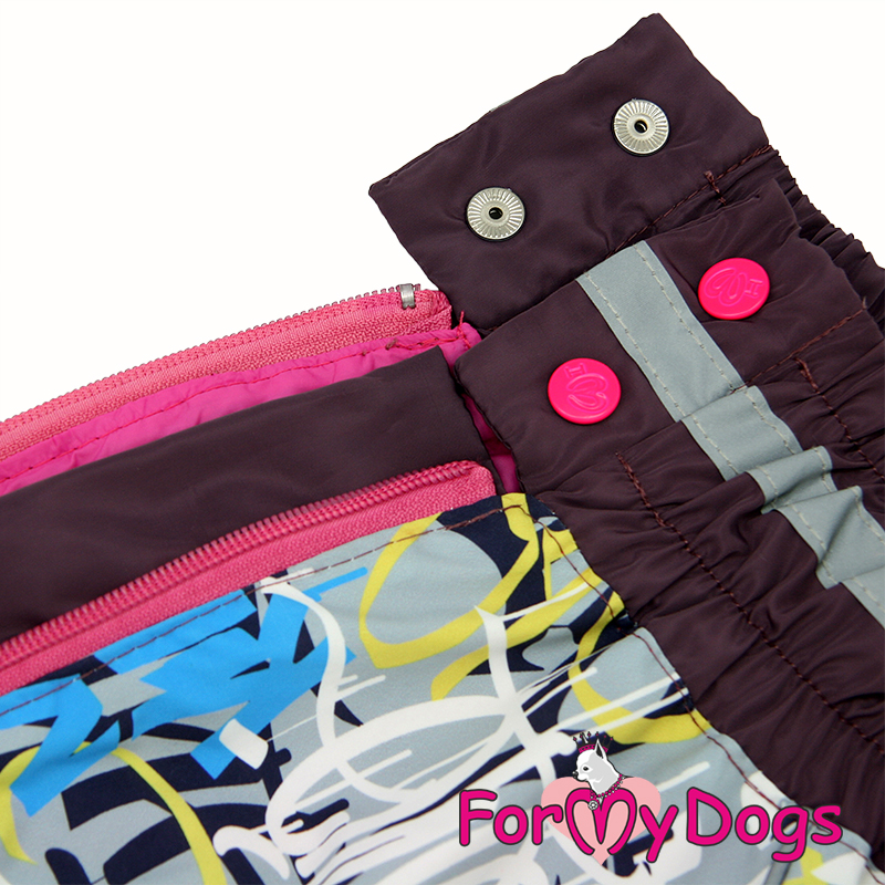 ForMyDogs Комбинезон ДОЖДЕВИК фиолетовый для девочек C3 65*85 см